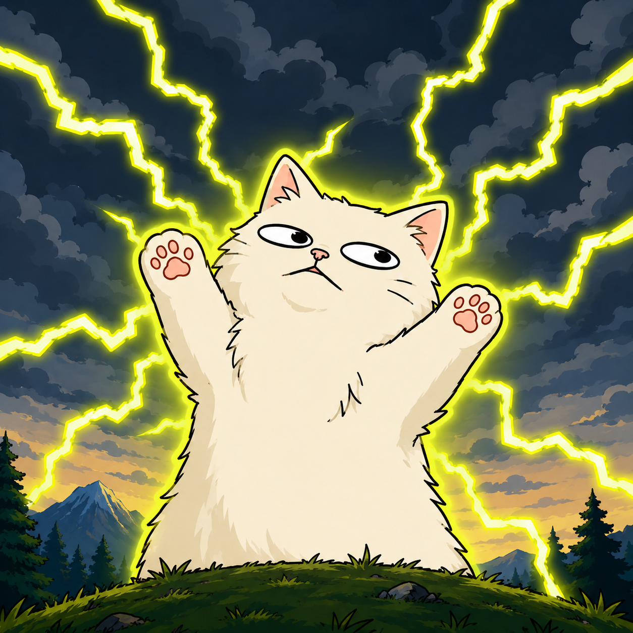 Thundercat summoning lightning